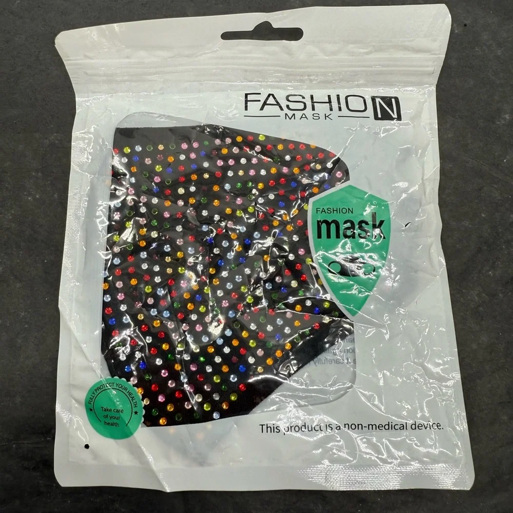 NWT Fashion Mask Jeweled Face Mask